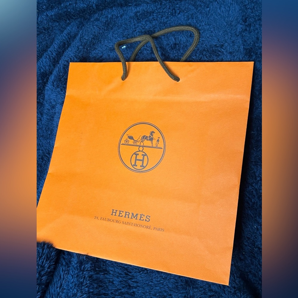 Hermès Classic Orange Shopping Bag